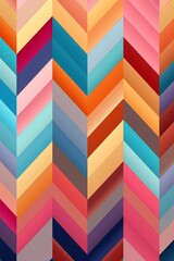 Colorful herringbone stripes, seamless pattern, on taupe ,  vector and illustration