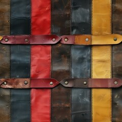 Seamless abstract multicolored leather decorative texture pattern