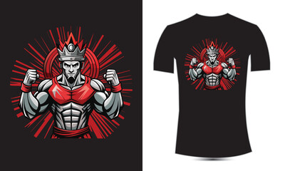 Print Typography and Vector T-Shirt Design Template.