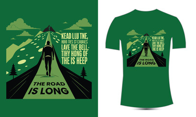 Print Typography and Vector T-Shirt Design Template.