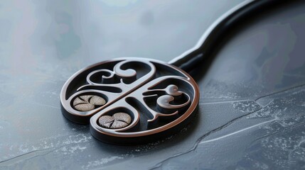 Stethoscope adorned with a kidney symbol, symbolizing renal examination and urological health.