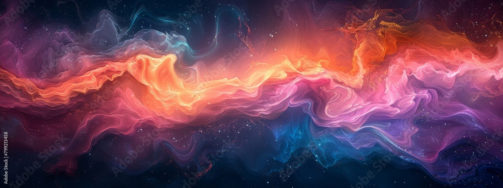 Poster generative ai in art and creativity: digital studio collaboration for dynamic abstract artworks