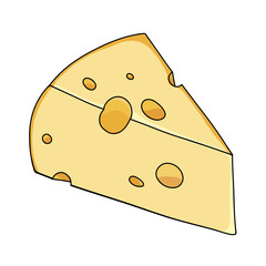 Cheese food yellow milk icon