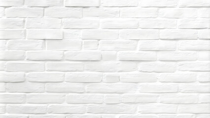 Abstract white brick wall texture for pattern background