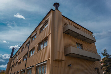 Low angle view of a building against the sky