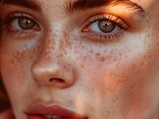 woman, close-up, skin, Skin care and beauty concepts for woman