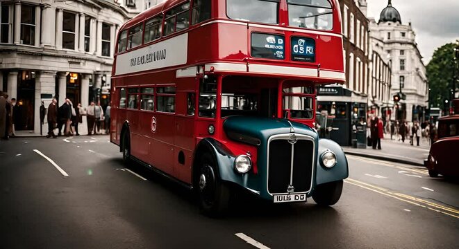 Double decker bus in London.