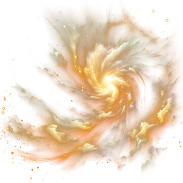 Galaxy Space Gold Spiral Clipart Png Transparent