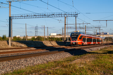 train on the railway