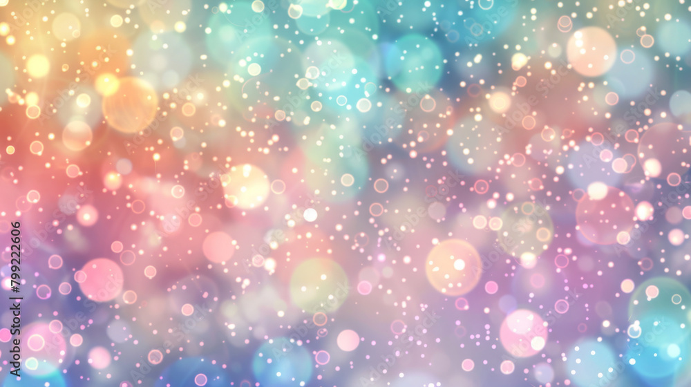 Poster vibrant abstract background with a soft bokeh effect in a rainbow of colors
