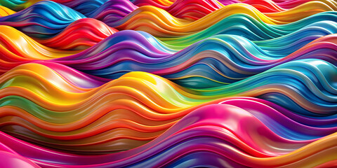 Colorful wavy gradient shape abstract background
