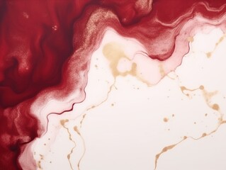 Maroon art abstract paint blots background with alcohol ink colors marble texture blank empty pattern with copy space for product design or text 