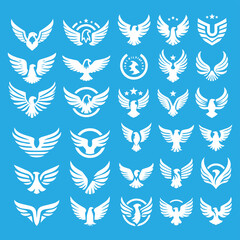 Obraz premium Eagle logo collection set