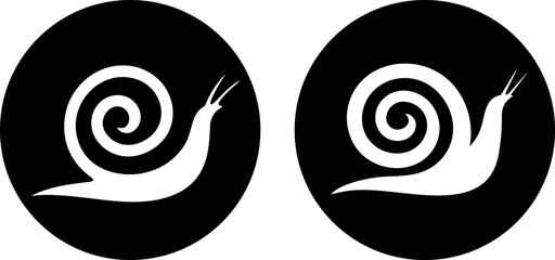 Grape snail logo. Isolated snail on white background