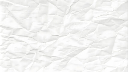 white crumpled paper texture background.
