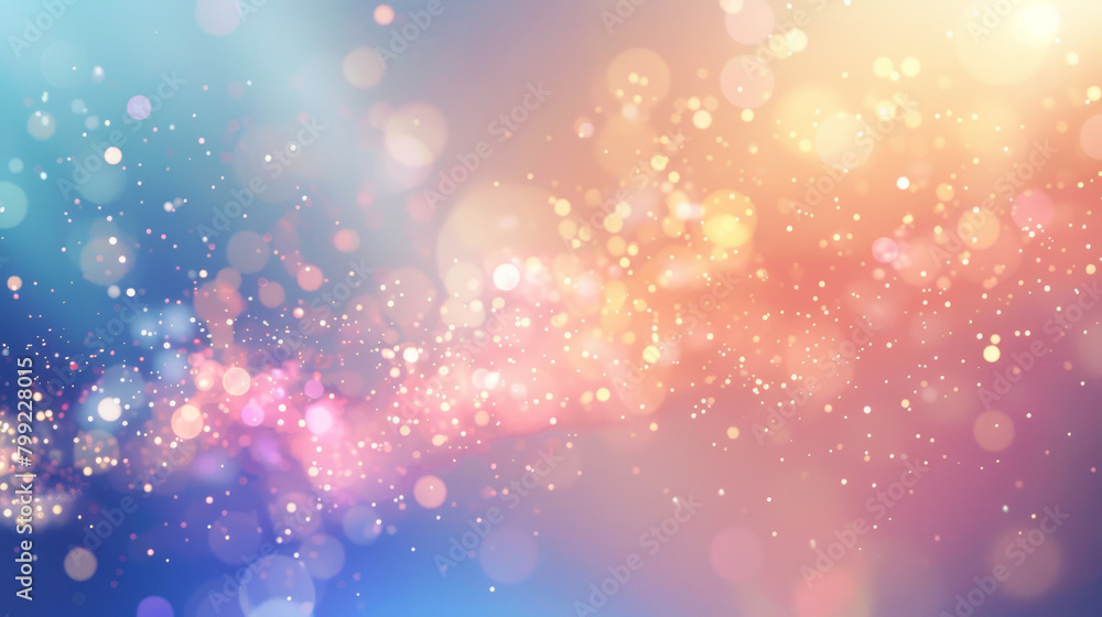 Poster dreamy gradient abstract bokeh light background with colorful hues