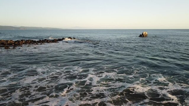Disfrutando el atardecer