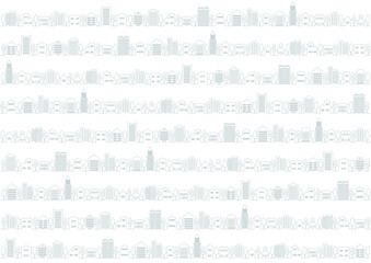 街並み模様の背景イラスト（グレー）