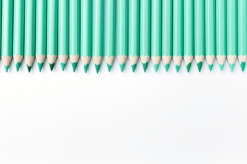 Mint green crayon drawings on white background texture pattern with copy space for product design or text copyspace mock-up template for website 