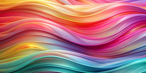 Obraz premium Colorful wavy gradient shape abstract background