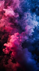 Fototapeta premium color full smoke on a black background. High quality photo, background, design, pattern, modern, bright, fog and smoke, illustration, art, abstract backgrounds, creativity