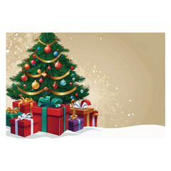 background illustration design vector with a Christmas theme