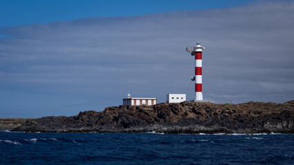 lighthouse on the coast of island country