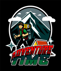 ADVENTURE TIME BLACK VEKTOR.eps