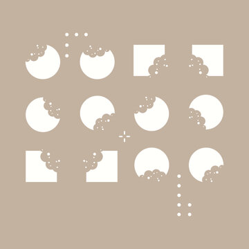 Cookie icon vector isolated on white background, logo concept of Cookie sign on transparent background, filled black symbol