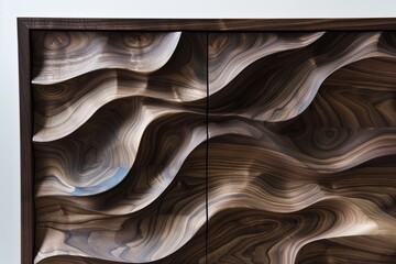Organic Walnut Wood Board: Elegant Furniture Designs inspired by Timber Patterns