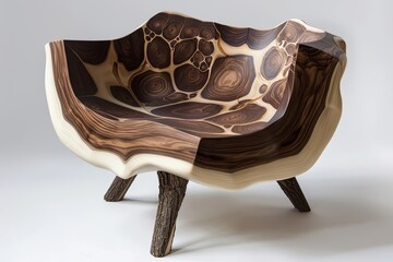 Organic Walnut Wood Board: Creative Furniture Designs with Timber-inspired Organic Patterns