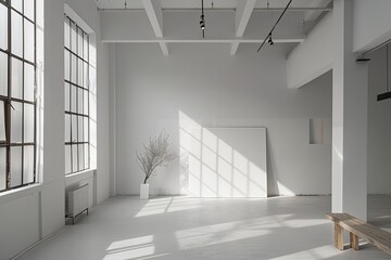 Monochromatic Light: Minimalist Workshop in White Space