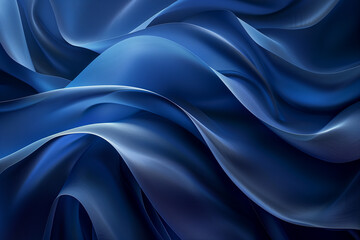 Dynamic Abstract Shapes on Modern Dark Blue Background