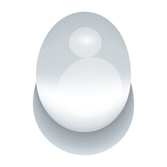 oval form shape in waterdrop on background