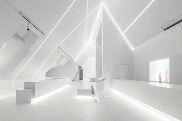 Minimalist White Space: A Bright Gallery of Luxury Design