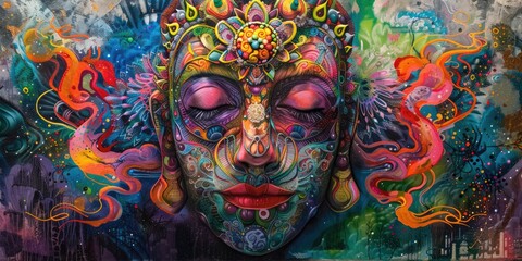 DMT Gods: Colourful Religious Art and Decoration of Culture