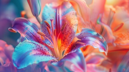 Close-up of colorful vibrant flower