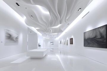Monochromatic Brilliance: White Space Gallery - Luxury Interior Design Showcase