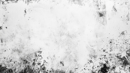 Obraz premium Black splatters on white grunge texture, perfect for overlays and backgrounds with high contrast