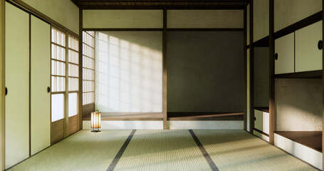 Empty room, original Japanese style mixed with modern minimal.