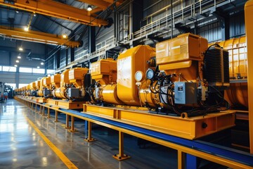 Industrial Diesel Generator for Emergency Power Backup in Factory Equipment Plant - Modern