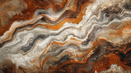 Close-up photo highlighting the detailed designs and hues of authentic marble rock