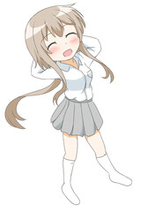 嬉しそうな女の子