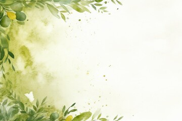 Olive splash banner watercolor background for textures backgrounds and web banners texture blank empty pattern with copy space for product 