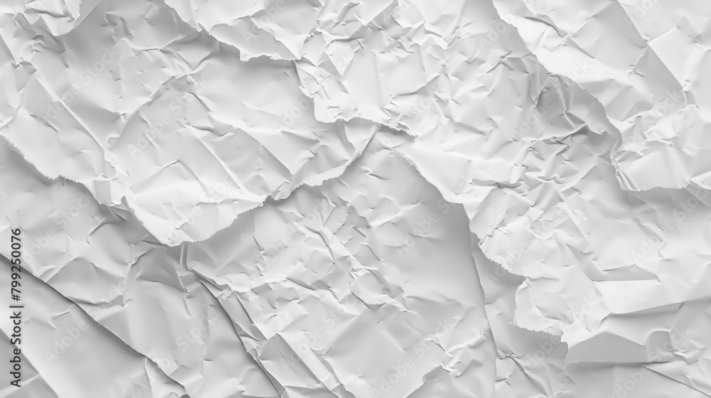 Poster abstract close-up of a crumpled paper texture