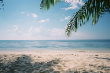 Naklejka premium Creative trendy summertime banner mockup. Summer shopping sales and vacation concept.