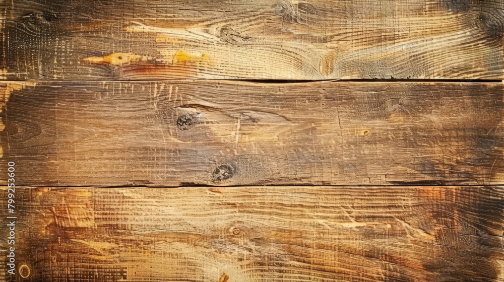Poster High-resolution image of a textured wooden surface with natural patterns