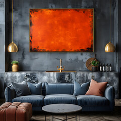 Playful Orange and Teal Accents Create a Chic Nursery Atmosphere