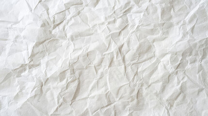 Fototapeta premium High-resolution image of a crumpled white paper, perfect for backgrounds and overlays