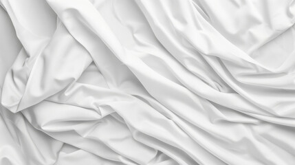 High-quality image showcasing the smooth texture and folds of luxurious white satin